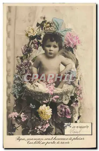 Cartes postales Fantaisie Bebe Enfant