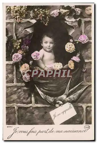 Cartes postales Fantaisie Bebe Enfant