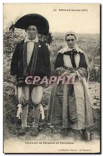 Cartes postales Folklore Marais Salants Saille Costume de paludier et paludiere