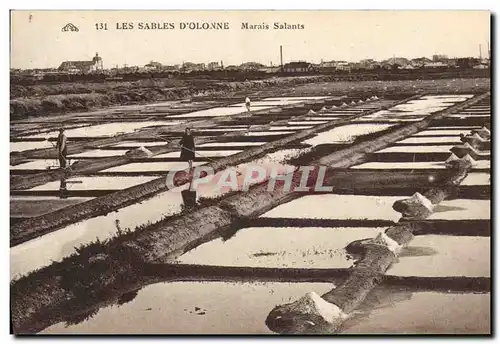 Cartes postales Folklore Marais Salants Les Sables d&#39Olonne