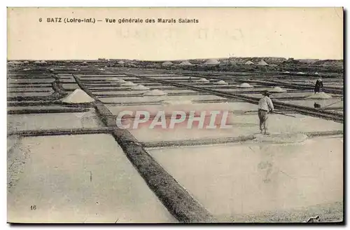 Ansichtskarte AK Folklore Batz Vue generale des Marais Salants