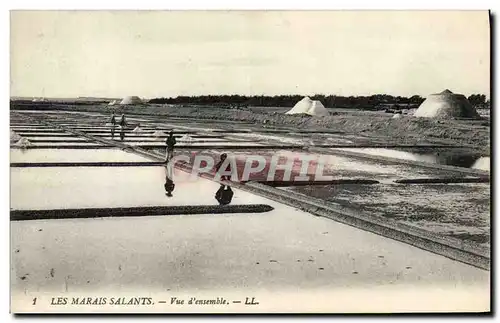 Cartes postales Folklore Marais Salants Vue d&#39ensemble