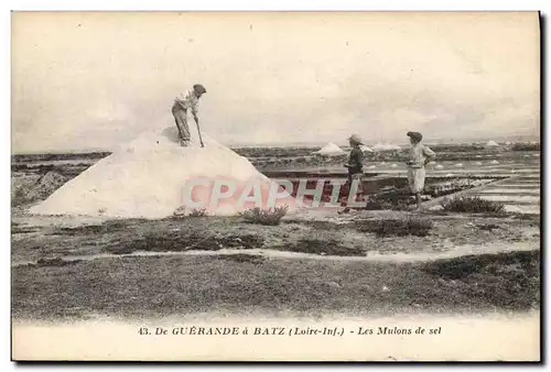 Ansichtskarte AK Folklore Marais Salants De Guerande a Batz Les mulons de sel