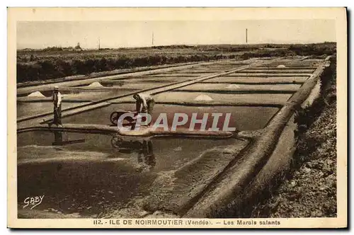 Cartes postales Folklore Marais Salants Ile de Noirnoutier