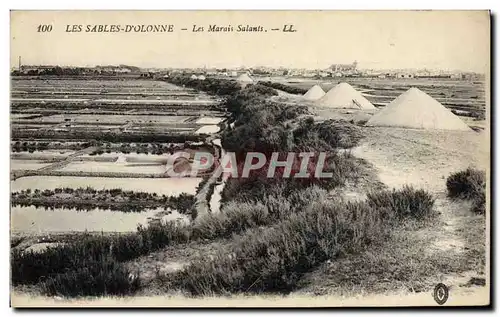 Ansichtskarte AK Folklore Marais Salants Les Sables d&#39Olonne