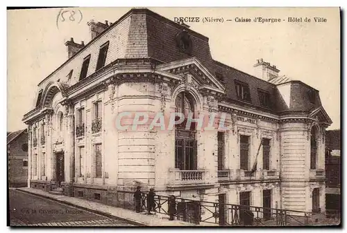 Ansichtskarte AK Banque Decize Caisse d&#39Epargne Hotel de ville