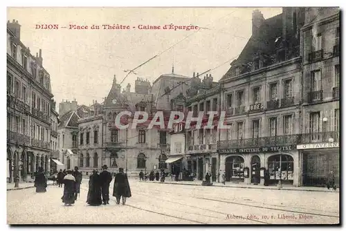 Ansichtskarte AK Banque Caisse d&#39Epargne Dijon Place du theatre Librairie Papeterie du theatre