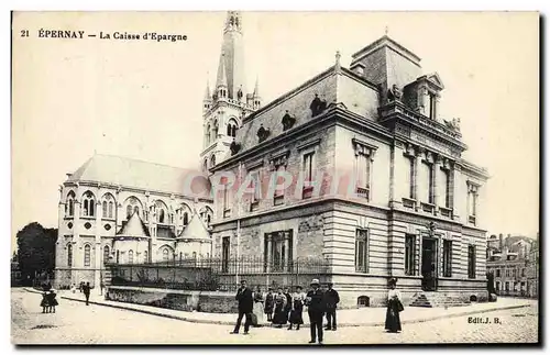 Cartes postales Banque Caisse d&#39Epargne Epernay