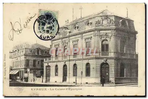 Cartes postales Banque Caisse d&#39Epargne Evreux