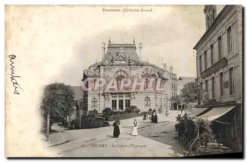 Cartes postales Banque Caisse d&#39Epargne Fecamp