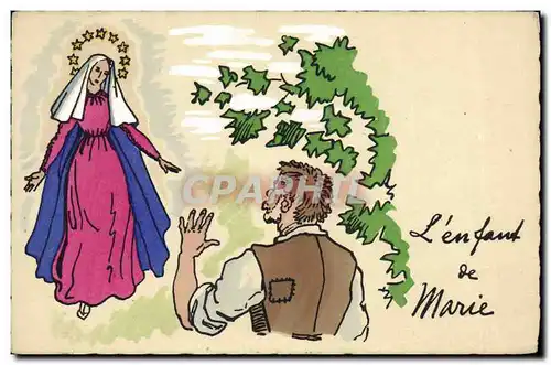 Ansichtskarte AK Fantaisie Illustrateur L&#39enfant de Marie