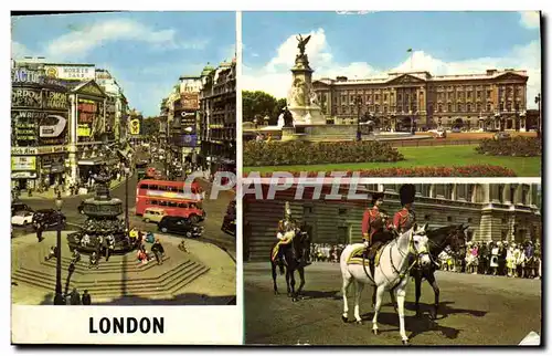 Moderne Karte London Piccadilly Circus Buckingham Palace HM the Queen and HRH Prince Philip