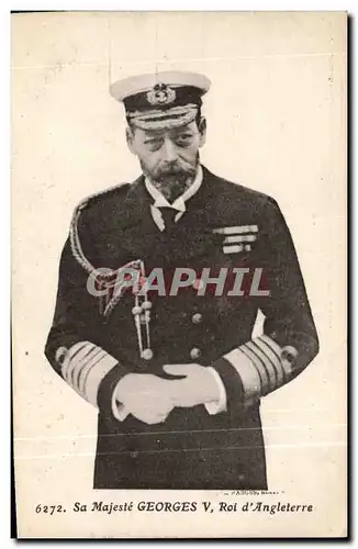 Cartes postales Sa majeste Georges V Roi d&#39Angleterre