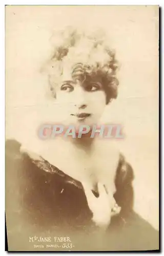 Cartes postales Theatre Mlle Jane Faber