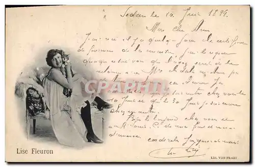 Cartes postales Theatre Lise Fleuron Carte 1899