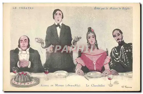 Cartes postales Theatre Alfred de Musset Le chandelier