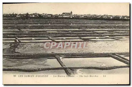 Cartes postales Folklore Marais salants Les Sables d&#39Olonne