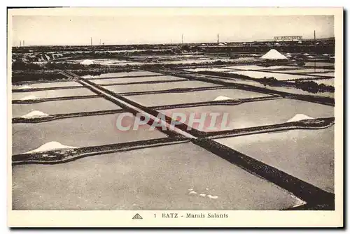 Cartes postales Folklore Marais salants Batz