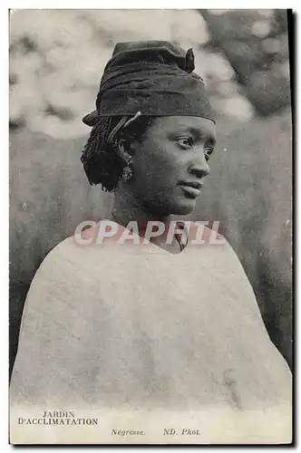 Cartes postales Jardin d'acclimation Negresse Paris