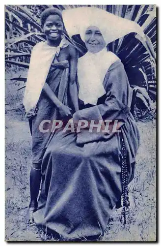 Cartes postales Missions d&#39Afrique Double sourire