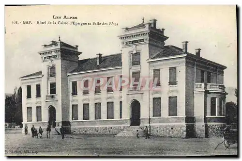 Cartes postales Banque Gap Hotel de la Caisse d&#39Epargne et salle des fetes