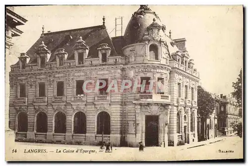 Cartes postales Banque Caisse d&#39Epargne Langres