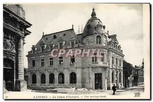 Cartes postales Banque Caisse d&#39Epargne Langres