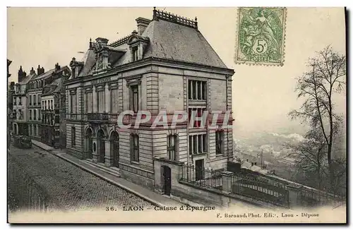 Cartes postales Banque Caisse d&#39Epargne Laon