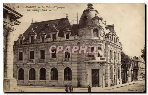 Cartes postales Banque Caisse d&#39Epargne Langres