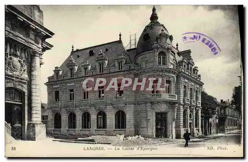 Ansichtskarte AK Banque Caisse d&#39Epargne Langres