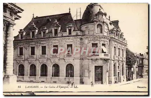 Ansichtskarte AK Banque Caisse d&#39Epargne Langres