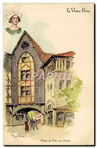 Cartes postales Vieux Paris Place du Pre aux Clercs