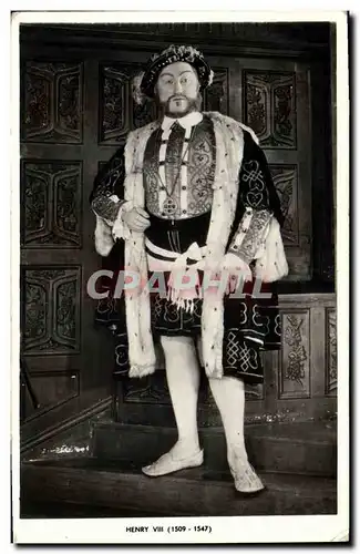 Cartes postales Henry VIII 1509 1547