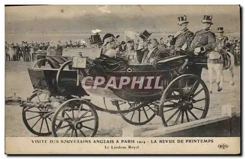 Ansichtskarte AK Visite des souverains anglais a Paris 1914 La revue de printemps Le landeau royal