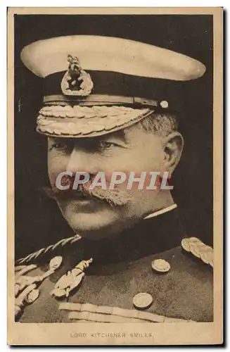 Cartes postales Lord Kitchener Smiles