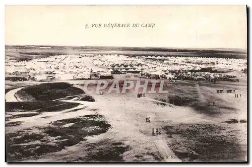 Cartes postales Militaria Vue generale du camp