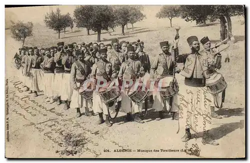 Ansichtskarte AK Militaria Algerie Musique des Tirailleurs