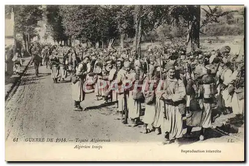 Ansichtskarte AK Militaria Troupe algerienne