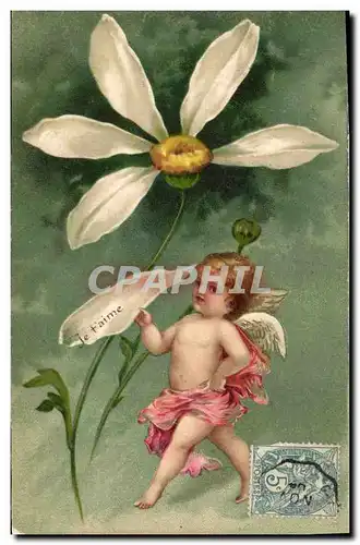 Cartes postales Ange fleur Je t&#39aime