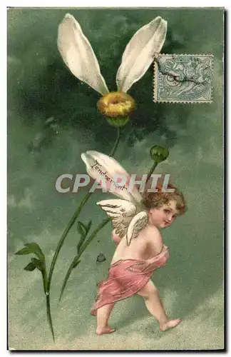 Cartes postales Ange Fleur Tendrement