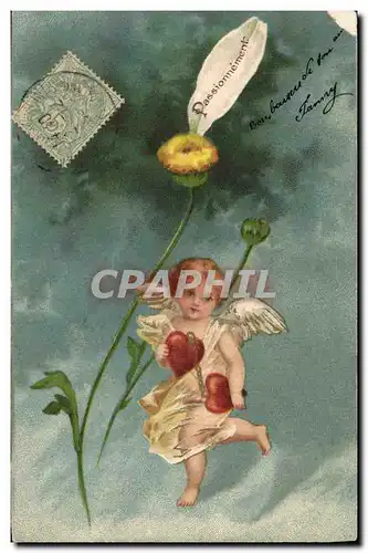 Cartes postales Ange Fleur Passionnement