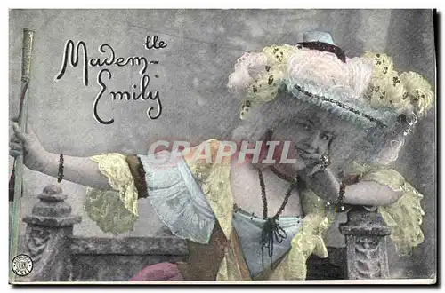 Cartes postales Mademoiselle Emily