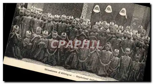 Cartes postales Negre Missions d&#39Afrique Orphelinat indigene