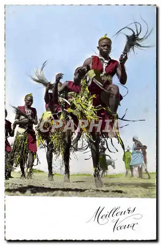 Cartes postales moderne Negre Homme noir Les danseurs rouges