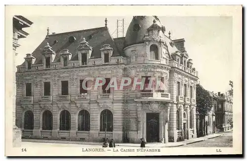Cartes postales Banque Langres La Caisse d&#39Epargne