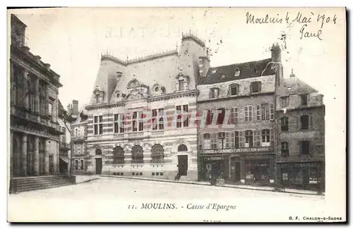 Cartes postales Banque Moulins La Caisse d&#39Epargne