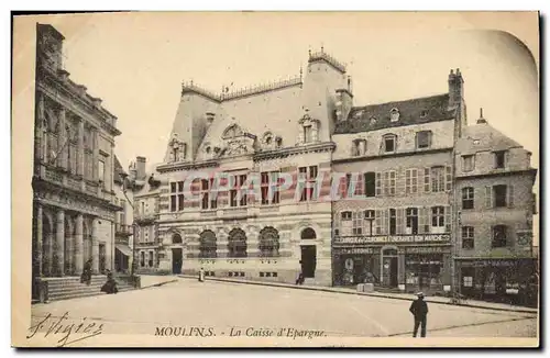 Cartes postales Banque Moulins La Caisse d&#39Epargne