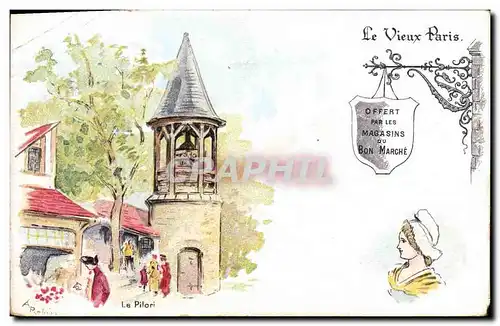 Cartes postales Fantaisie Illustrateur Le Vieux Paris Le Pilori