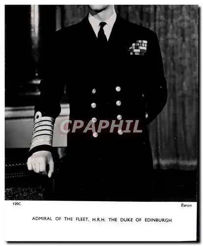 Moderne Karte Admiral fo the fleet HRH The Duke of Edinburgh