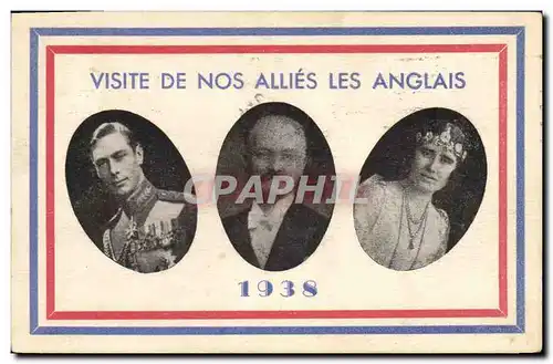 Ansichtskarte AK Visite de nos allies les Anglais 1938